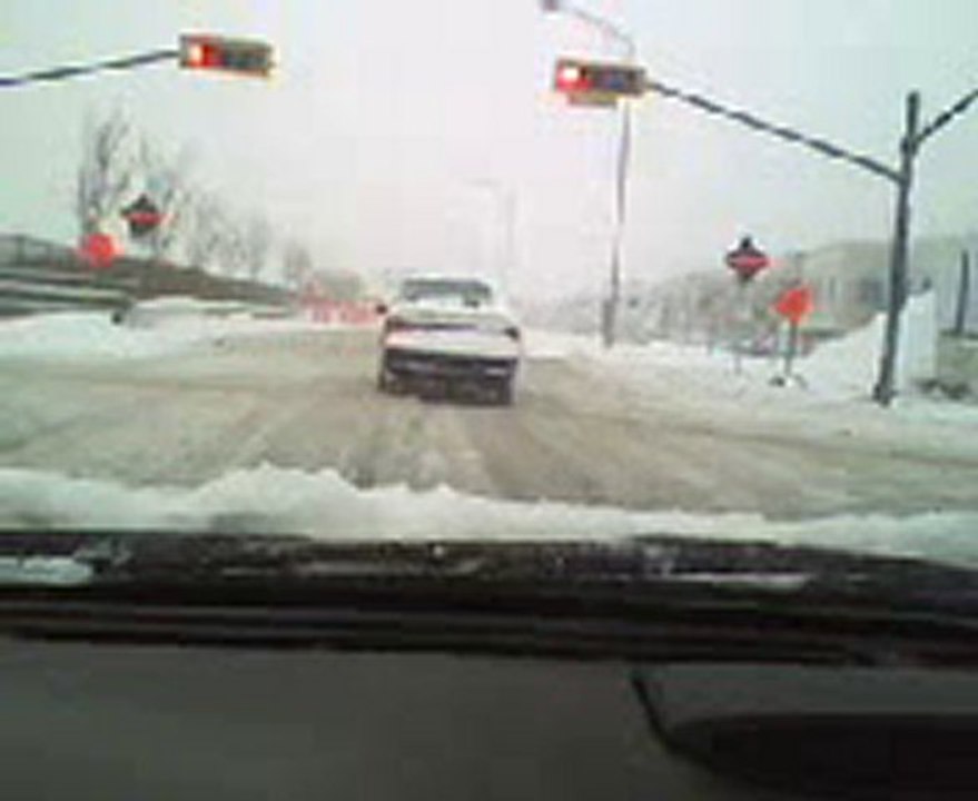 Lendemain de la première tempête de neige