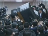 South Korean Lawmakers Throw Fists over Budget Plan