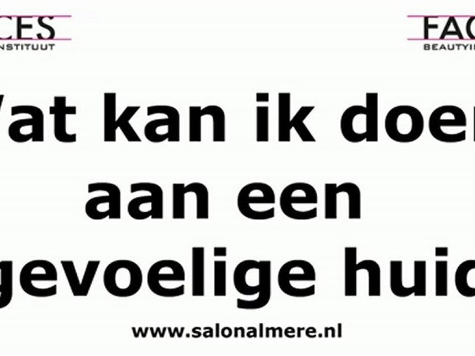 Wat kan ik doen aan een gevoelige huid?