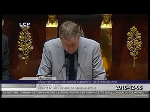 GDR au Débat préalable au Conseil européen