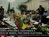 Organismo africano suspende a Costa de Marfil por crisis