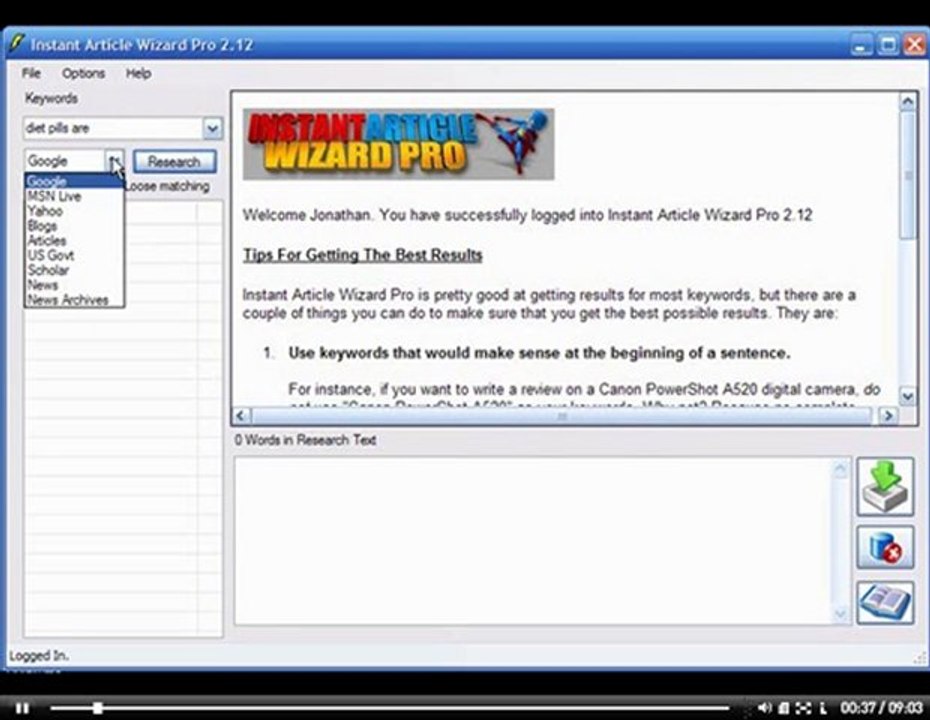 Create articles with superhuman speed!