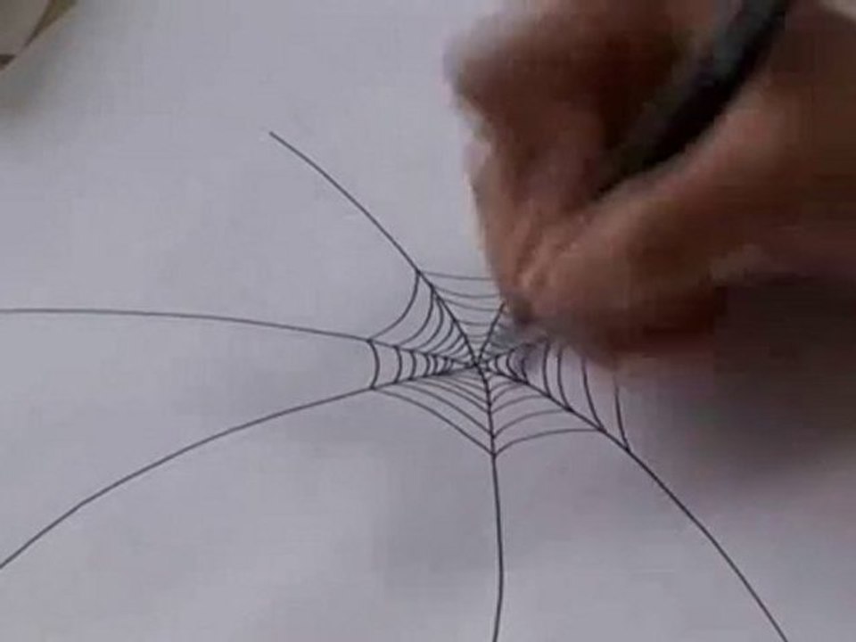 How To Draw A Spider Web