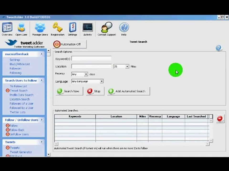 TweetAdder Tutorials And Instructions - Getting Started