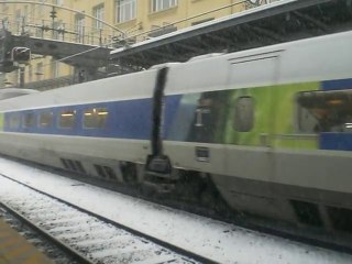 TGV rame 4402 sous la neige