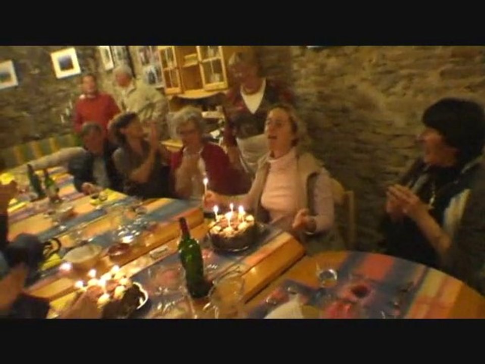 deux anniversaires en Montagne Noire chez nos amis belges