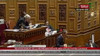 SEANCE,Proposition de loi sur la représentation des collectivités territoriales au Sénat