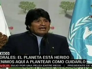 El planeta está herido: Evo Morales