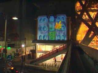 Building projection 2010.11.25@3M store in omotesando