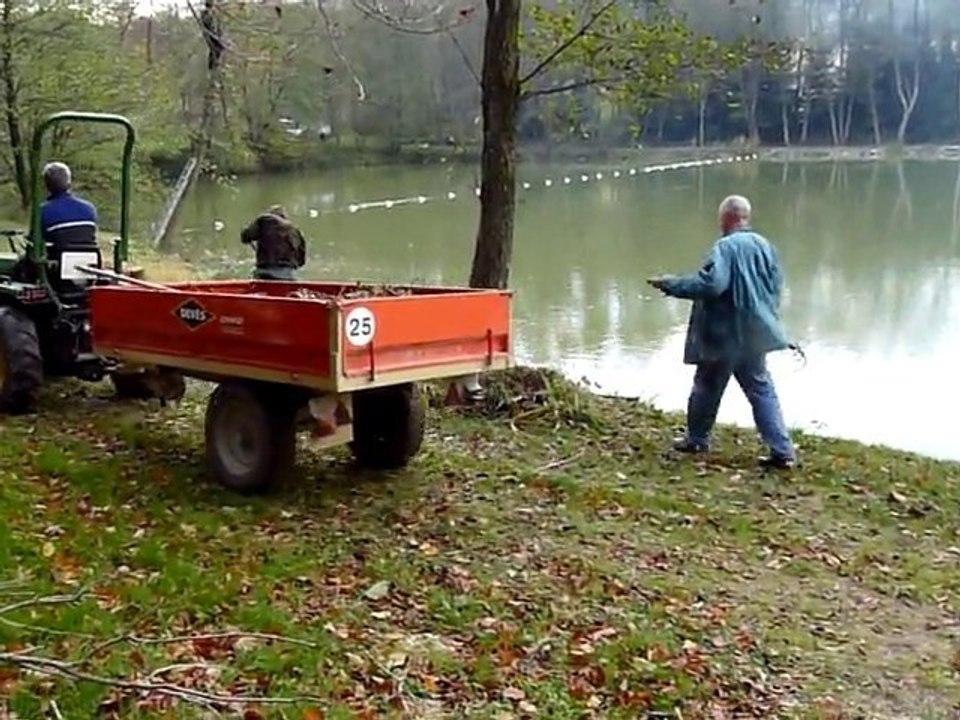 nettoyage abord étang