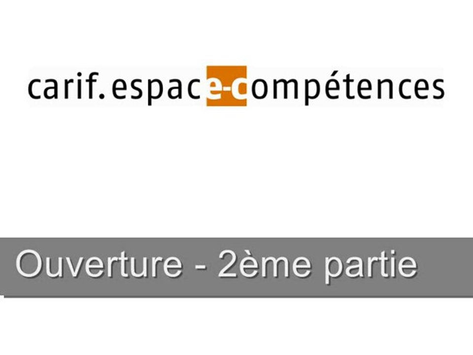 Decrochage Ouverture 2ème partie