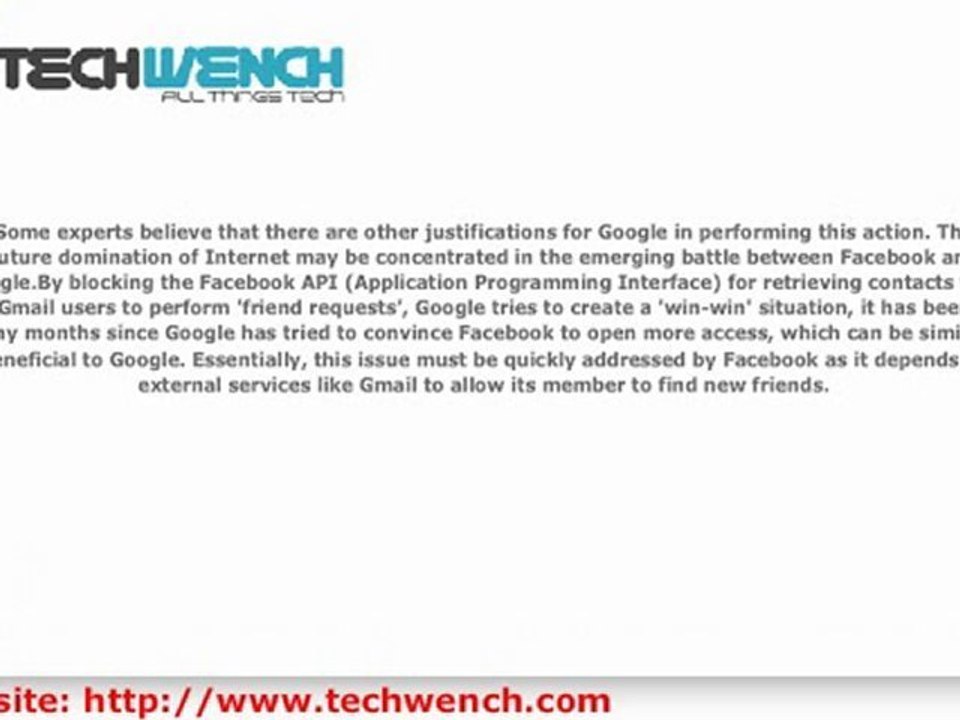 Why Google Limits Access to Facebook Through Gmail