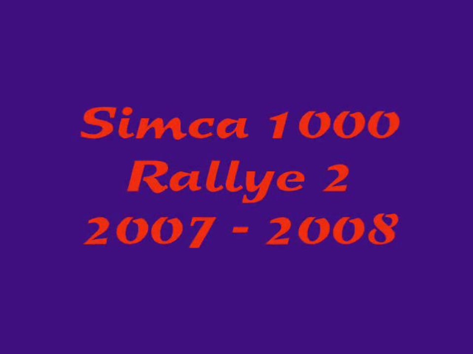 Simca 1000 Rallye 2 : nostalgie (suite 2)