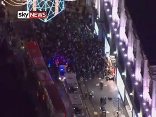 Londres   manifestations violentes charge de la police