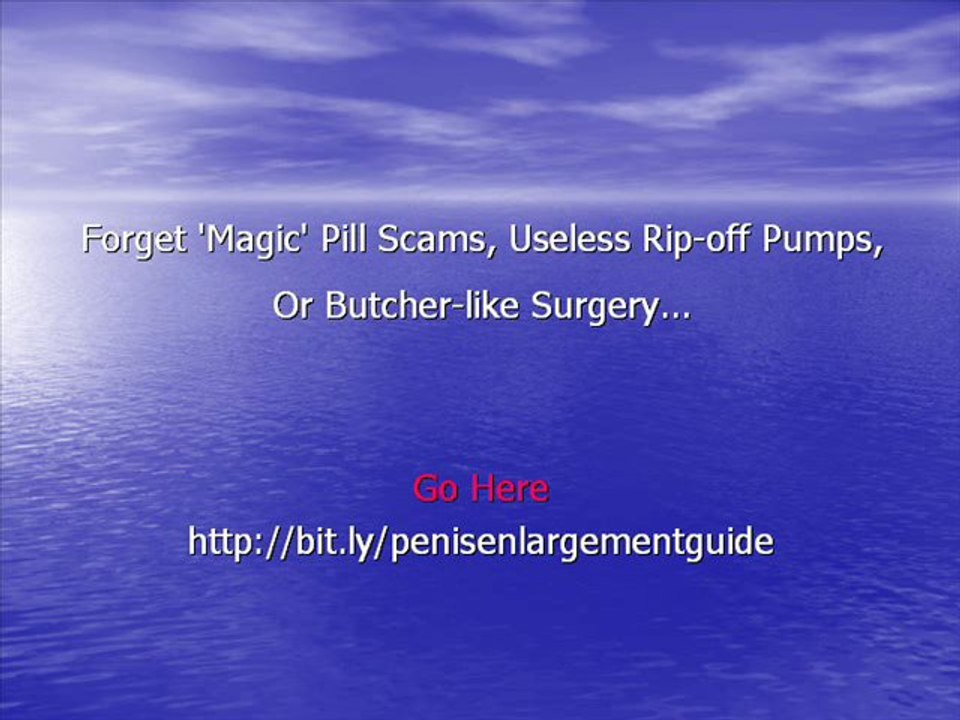 Penis Enlargement Guide