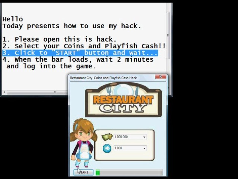 Restaurant City Cash + Playfish Hack Download