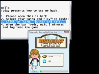 Restaurant City Cash + Playfish Hack Download