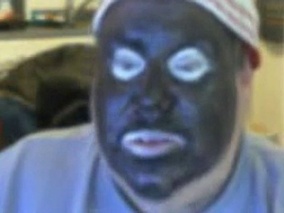 Racist Juggalo  performs blackface