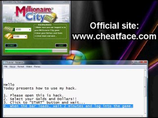 Ultimate Millionaire City Hack Released!! [ Dollar and Gold]