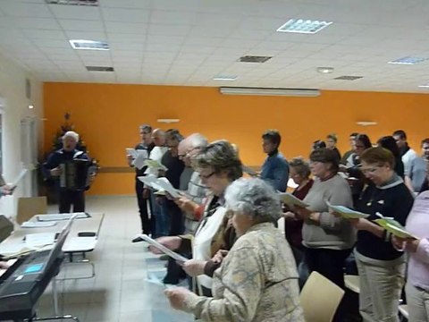 Répétition des chorales à Moyenvic