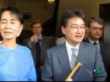 Daw Aung San Suu Kyi Meet Joseph Yun