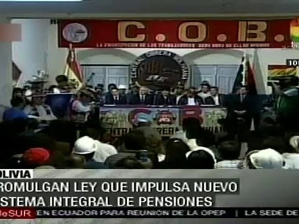 Bolivia: nueva Ley de Pensiones