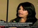 Países desarrollados siguen agenda oculta: Vicecanciller venezolana, en Cancún