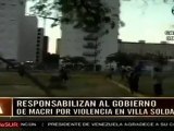 Continúa la tensión en Villa Soldati, Argentina