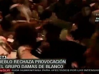 Pueblo cubano rechaza provocación de "Damas de Blanco"