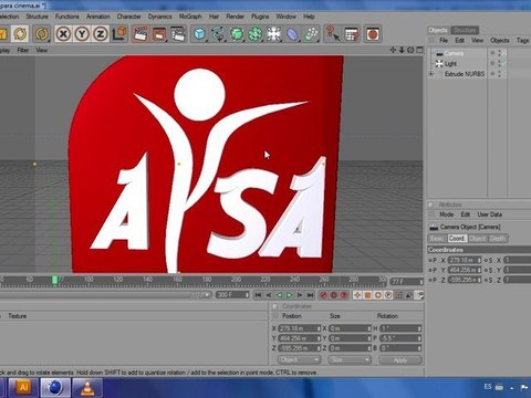 Crear logos en 3D - Tutorial Cinema 4D PARTE 2