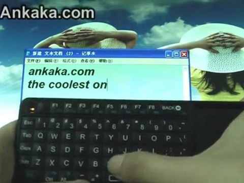 2.4G Wireless Mini Keyboard with Touchpad + Laser Pointer