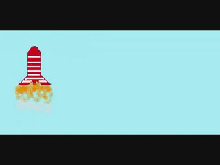 Animated rocket launch