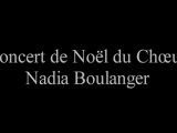 Concert de Noel du choeur Nadia Boulanger (Extrait vidéo)