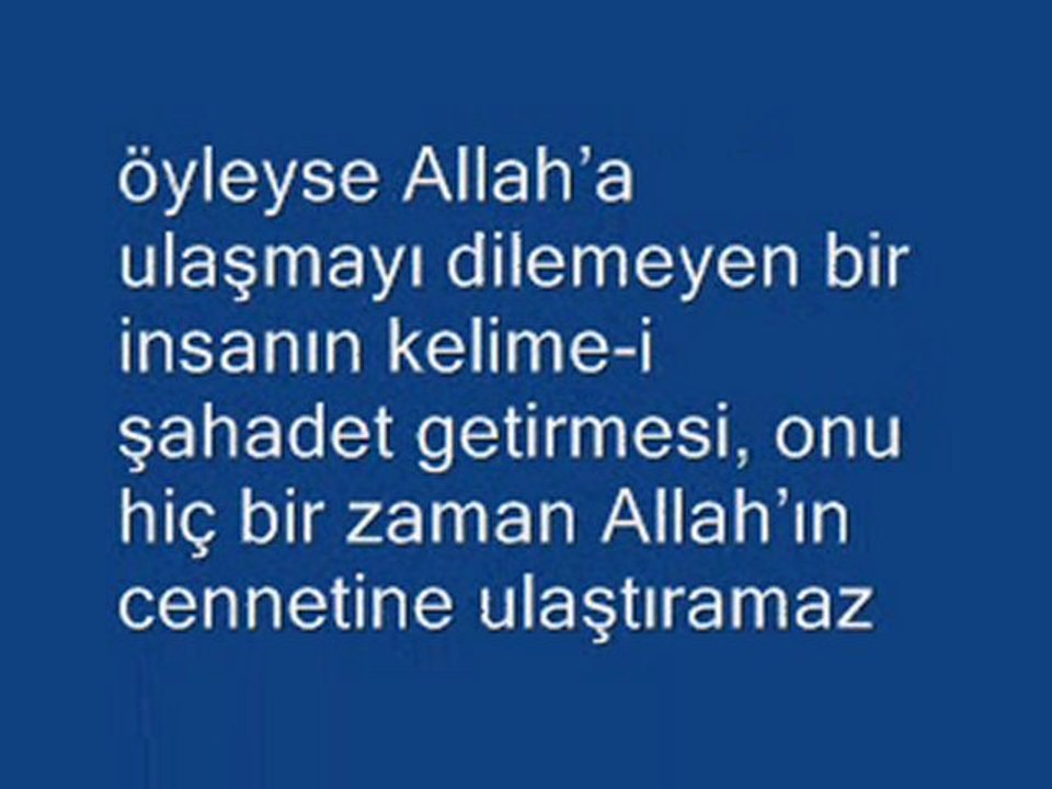 FERHAT BAŞTUĞ  LAİLAHE İLLALLAH DİYEN CENNETE GİDERMİ