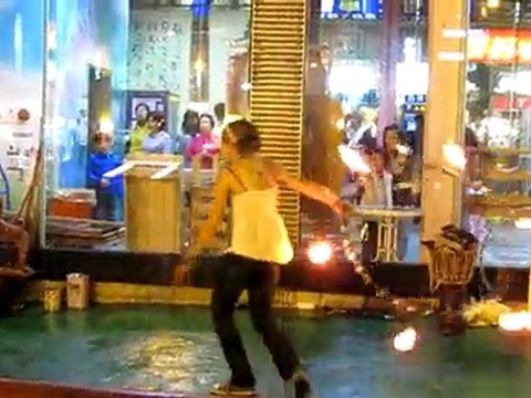 101211 FIRE DANCE IN 台北天母