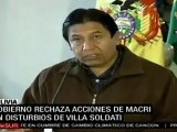 Bolivia rechaza acusaciones xenofobas de Mauricio Macri