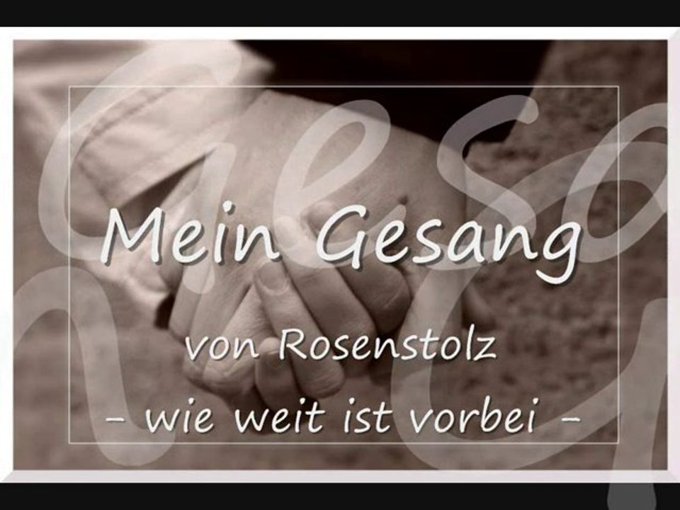 Rosenstolz - wie weit ist vorbei (Cover/Karaoke)