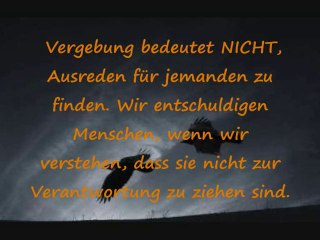 Vergebung bedeutet nicht vergessen
