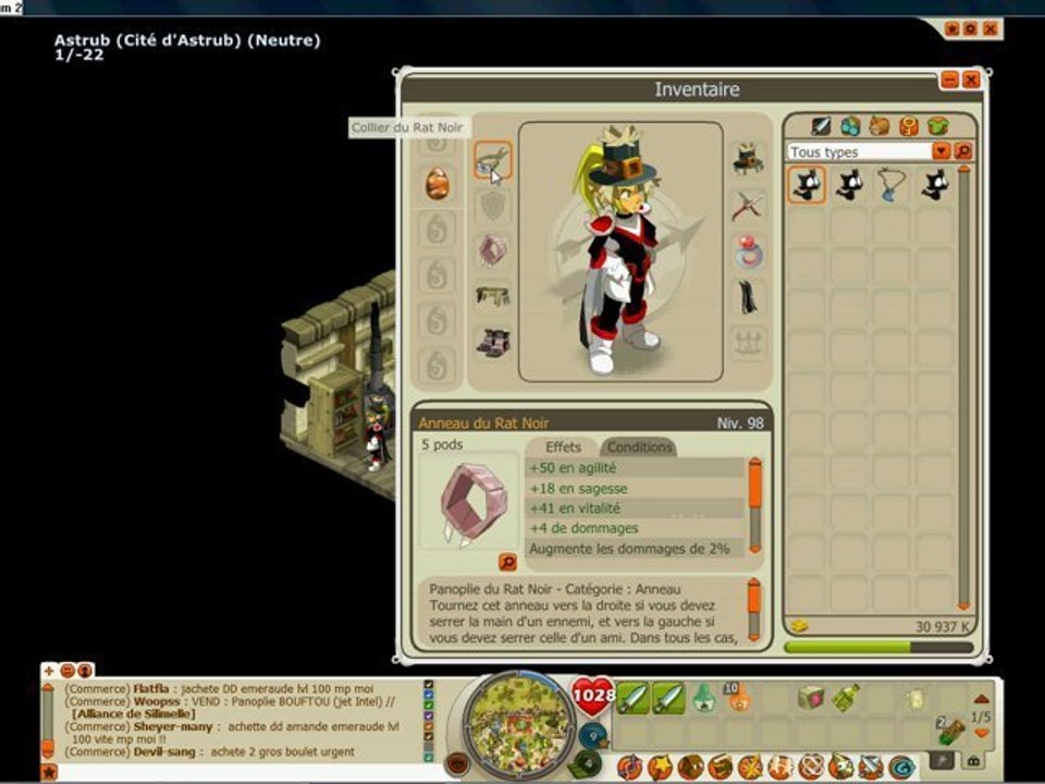 Stuff et stats de mon cra