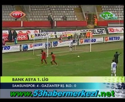 Samsunspor: 4 - Gaziantep Büyükşehir Belediyespor: 0