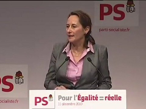 convention égalité- le discours de Ségolène Royal