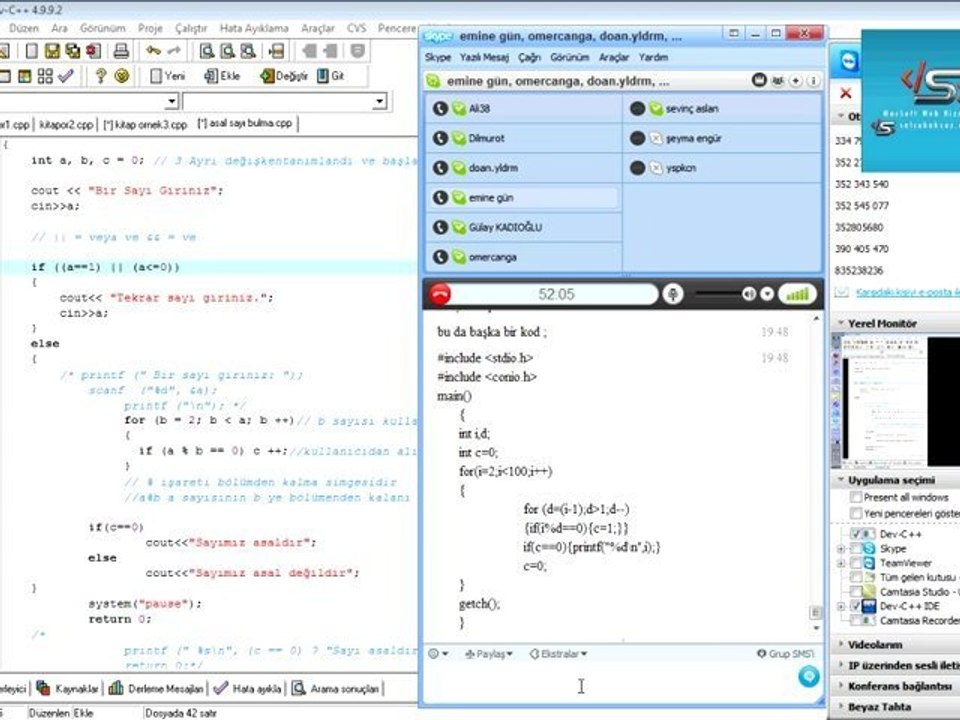 Canlı Programlama Dersi 1-D