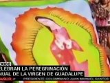 En México, peregrinación anual a la virgen de Guadalupe