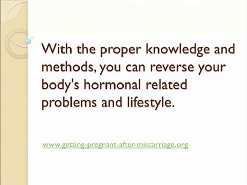 Getting Pregnant After A Miscarriage