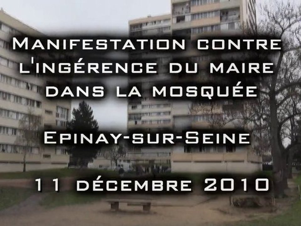 islam - Manif 11 décembre épinay sur seine mosquée