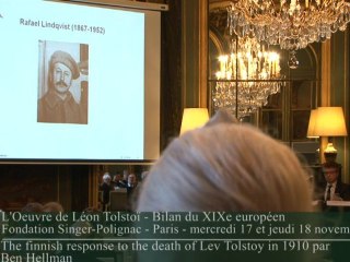 The finnish response to the death of Lev Tolstoy in 1910