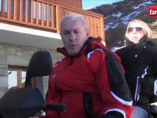 Les parisiens font du ski avec Luis Fernandez et Julien Caza