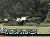 Ecuador: nube de ceniza del Tungurahua afecta a poblaciones