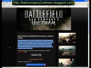 Battlefield Bad Company 2 Vietnam Gmae and Keygen