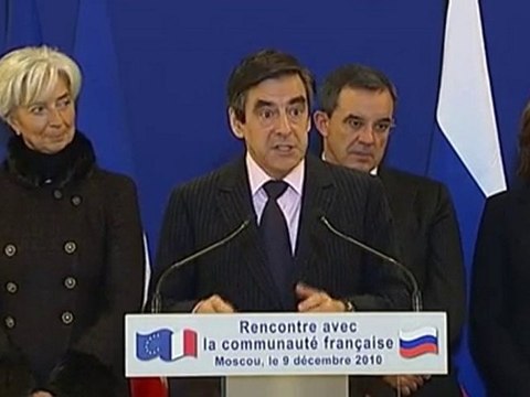 Fillon avec les français de Russie